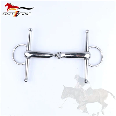 Mors à joues pleines en acier inoxydable avec creux