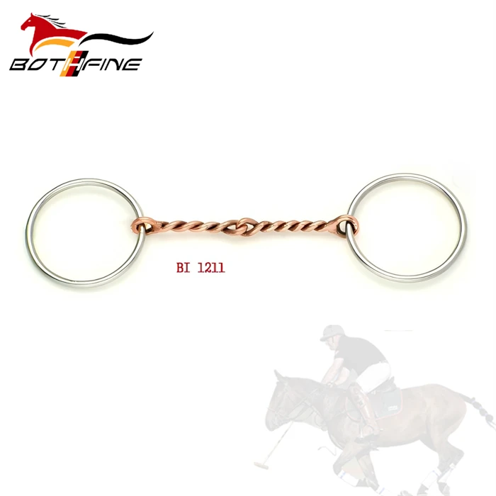 Loose Ring Twisted Copper Wire Mini Horse Bits